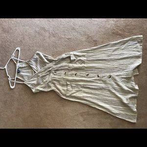 Long striped summer dress